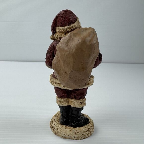 Vintage Santa Claus Figurine America Teddy Bear Christmas Decoration Rustic - Picture 8 of 16